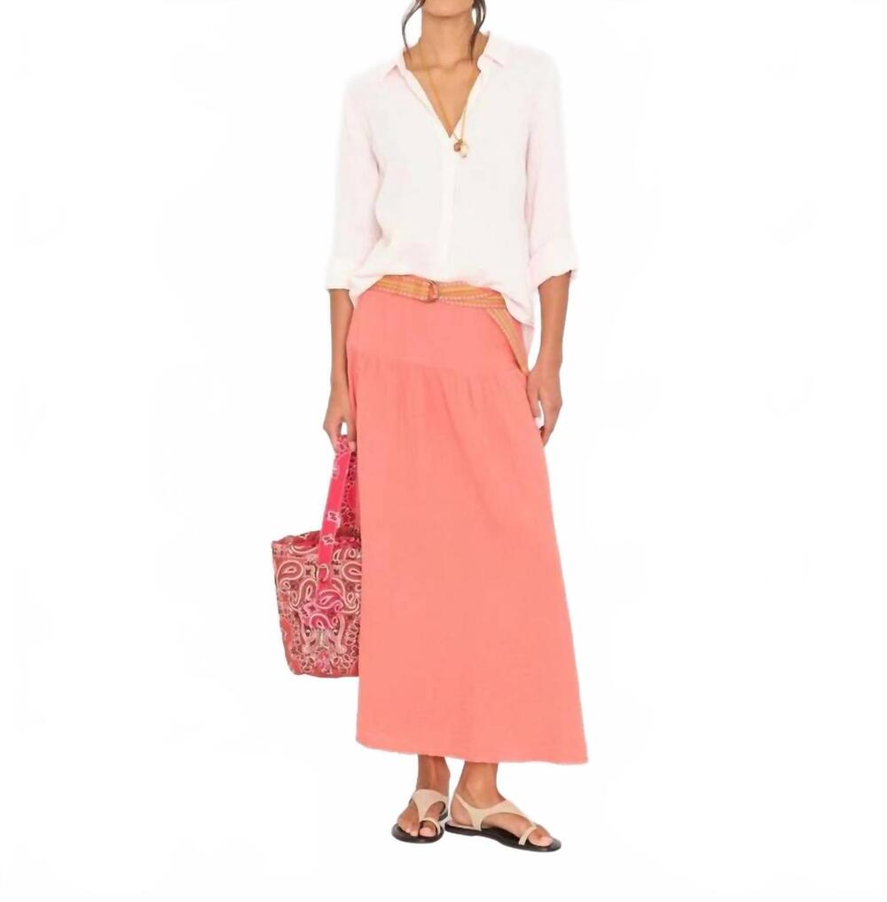 NEW XIRENA evelyn maxi skirt in blushwood